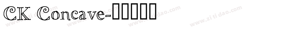 CK Concave字体转换